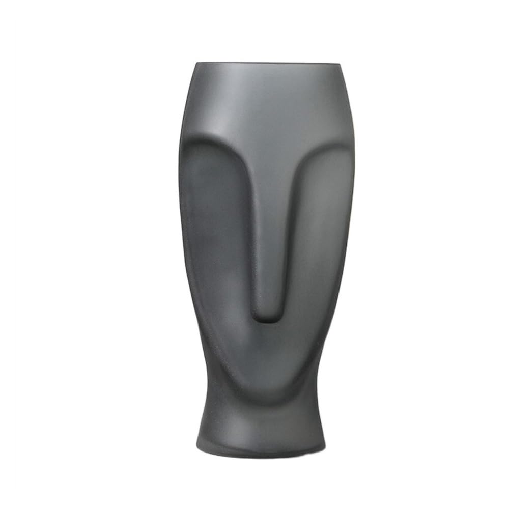 Vase en verre visage abstrait birene pour décoration de table de salon