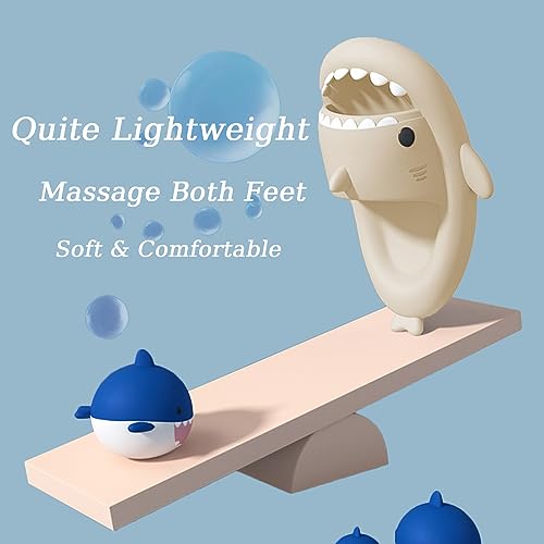 Image of XPKWS Shark Slides for Women and Men Unisex Cloud Slippers Adult Novelty Beach Sandals with Thick Sole
