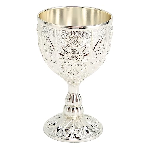 Tomotato Copa de Vino en Relieve de Metal, Copas de Vino Vintage