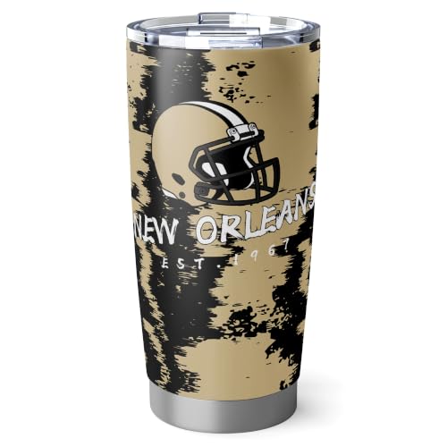 Image of ANTKING New Orleans Tumbler 20oz Travel Mug Custom Number Name Gifts