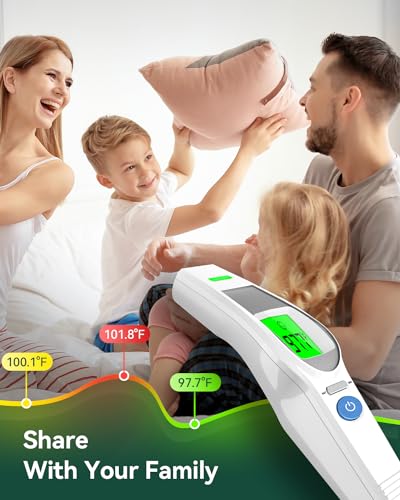 Fieberthermometer für Kinder Erwachsene,HOLFENRY Fieberthermometer Kontaktlos infrarot-thermometer...