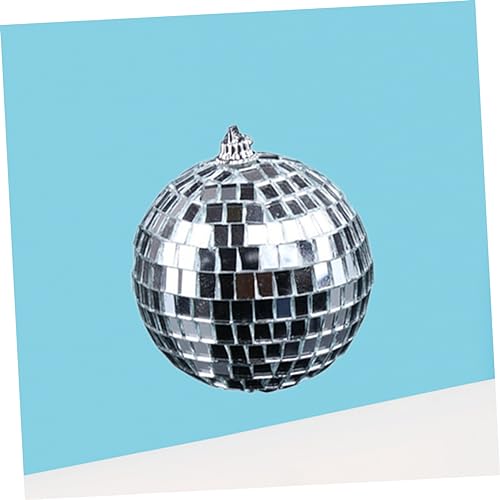 Bola espejada plateada para decoración de fiestas, bodas, festivales y discotecas, 1 unidad miniatura 3