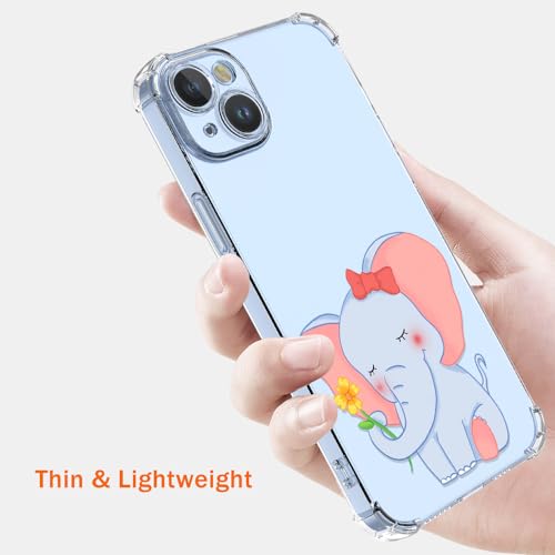 WOKEZ Silikonfodral till Xiaomi Redmi Note 12 Pro 5G - Blommor Elefant