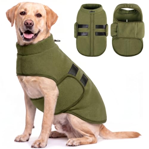 Image of XL Dog Sweater, Soft Dog Fleece Sweater for Labrador, Easy On Winter Coat