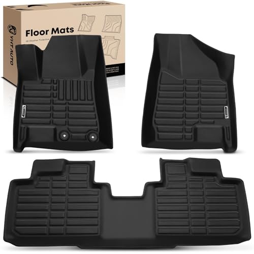 YHTAUTO Floor Mats Compatible with 2010-2016 Cadillac SRX, TPE Floor