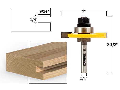 Yonico 12107Q Slotting Cutter Router Bit 1/4-Inch 1/4-Inch Shank 12107Q thumb #1