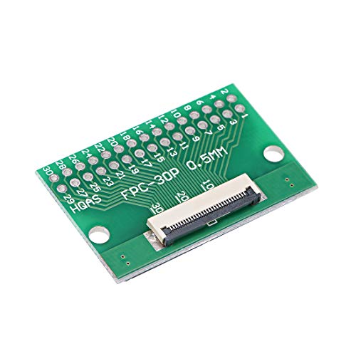 uxcell FFC - Adaptador de extensión para placa de circuito impreso (30 pines, 0,5 mm a DIP, 1,0 mm)