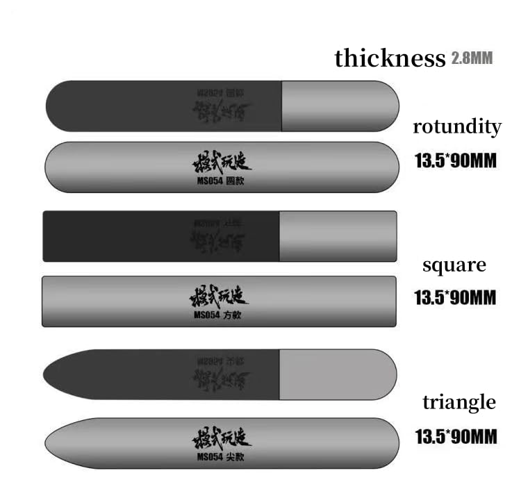 Hobby Grinding Tools Glass File Scale Model Tools for Glass File Gunpla DSPIAE Sander#8000#10000 3 pcs
