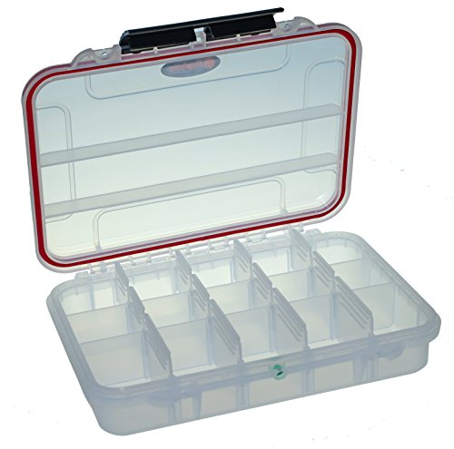Elephant Cases Medium Clear Waterproof Stowaway Tackle Box El008Ct Utility Case With Adjustable Dividers And Built In Pressure Equalization Valve #TOP1