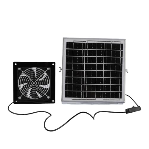 Ventilador solar de 6 pulgadas para mantener el aire fresco en el invernadero de tu jardín casero