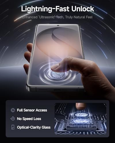 Image of SMARTDEVIL 3 Pack for Samsung Galaxy S26 Ultra Screen Protector, HD Clear Tempered Glass, 9H Scratch & Impact Resistant, Ultrasonic Fingerprint Sensor Compatible, Bubble-Free & Dust-Free