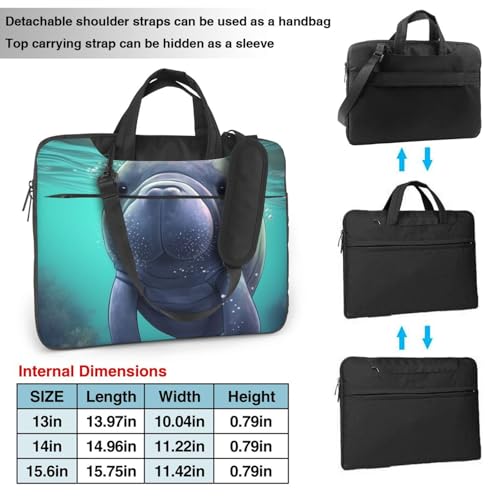 Bolso Maletín para Laptop diseño Manatí 14 pulgadas miniatura 2