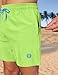 APTRO Mens Swim Trunks 5 inch Board Shorts Quick Dry Bathing Suits with Mesh Lining Beach Swim Shorts with Zipper Pockets Neon Green XL