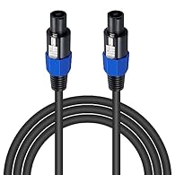 Male to Male Speakon Cables: made of premium PVC-85P of cable outer material, and 16mm² of full copper wire material, which is soft lightweight and durable for a very long time, conduct quite well, environmental friendly. Speakon to Speakon Cable: us...