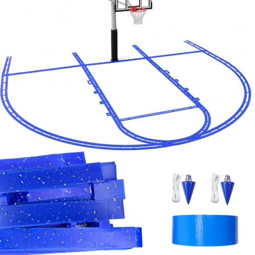 WoodGod Upgrade Basketball Court Marking Kit,Reusable Waterproof Basketball Court Stencil