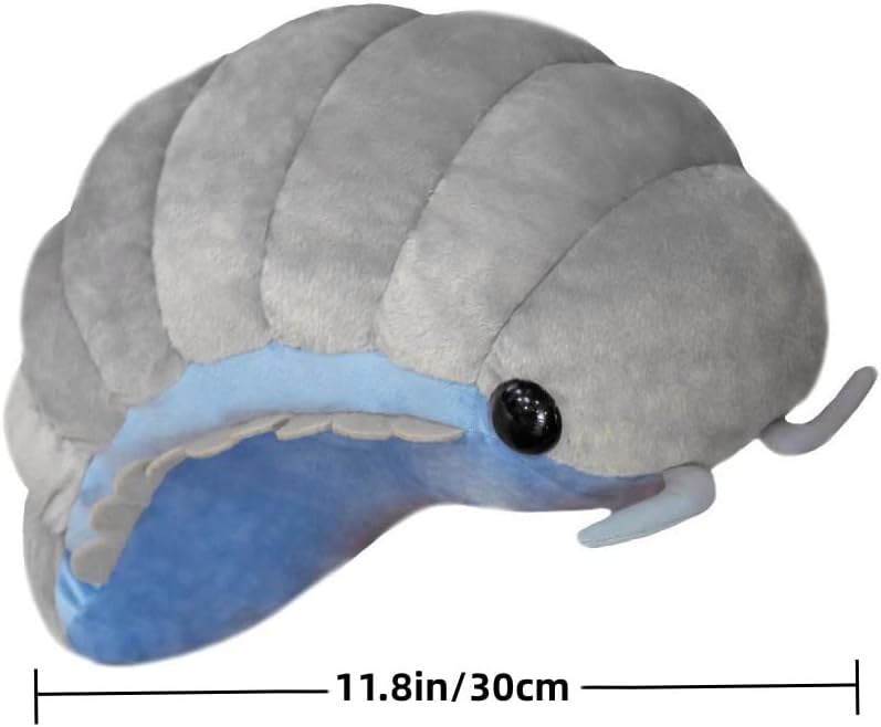 Plush Likelike Insect Plush Toys,Pill Bug Stuffed Soft Animals Pillow Back Cushion Insect Doll Kids Toys Girls Boys Birthday Gift (11.8 inch)