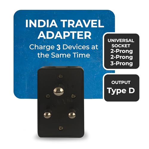 Image of MX 3 Pin Multi Plug Socket Travel Adapter Universal Socket 3 in 1 Plug Extension Socket Travel Power Plug Adapter with Dual Inputs for Laptop, Phone, PC Pack of 2