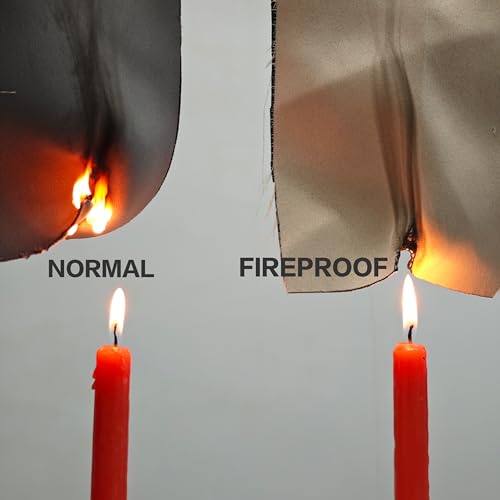 Phating Graue Raumverdunkelungsvorhänge, schwer entflammbar, entspricht NFPA701-Test, Schalldämmung, Wärmedämmung, Vorhänge (2 Paneele, Grau, 132 x 243,8 cm)