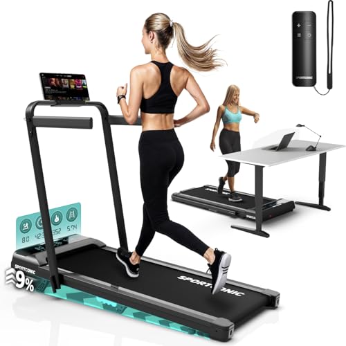 Sportconic Tapis Roulant Elettrico Pieghevole con Inclinazione – Walking Pad Silenzioso...