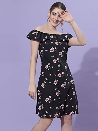 Image of OOMPH! Women's Crepe A-Line Mini Dress