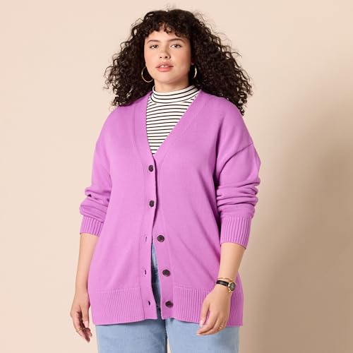 Image of Amazon Essentials Women's Relaxed Fit Midweight Cardigan Sweater