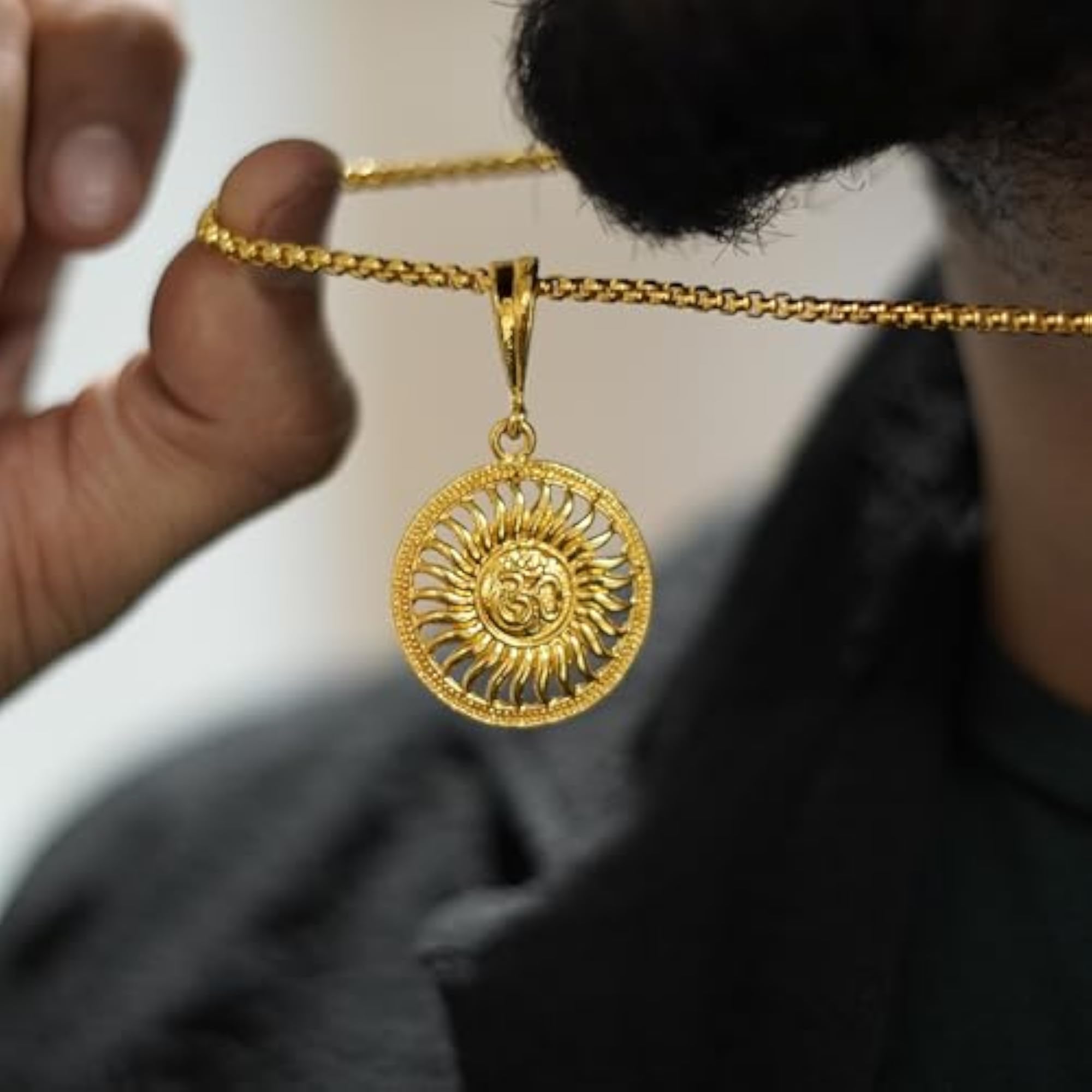 Divine Om Pendant Necklace, Spiritual Gift