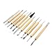 SMT- Wooden Pottery Professional Carving Tool 11Pcs Kit Sculpting Modeling Hobby Art Supplies Kit [P/N: ET-TOOL017-SR]