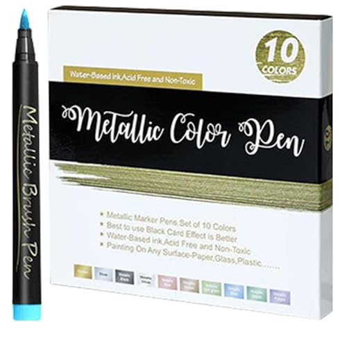 Lmyit ペイントマーカー, 10本セット ぬり絵用 カラーマーカー, ソフト先端インク製図絵画ペン 工作 学校 教室 職場 家庭 日常 屋外用