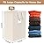 75L Large Laundry Hamper with Handles, Dirty Clothes Hamper for Bedroom Waterproof, Freestanding Tall Laundry Basket Waterproof, Hamper for Bedroom, Bathroom, Dorm, Toys Storage(Ivory?