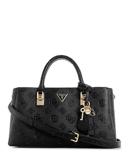 GUESS Bolsa Tisha Girlfriend, logotipo preto