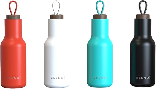 Miniatura 4 de Hydroluxe Botella de agua de 20 onzas, ecológica, sin BPA, acero inoxidable con recubrimiento en polvo 188, tecnología de aislamiento frío 24 horas,