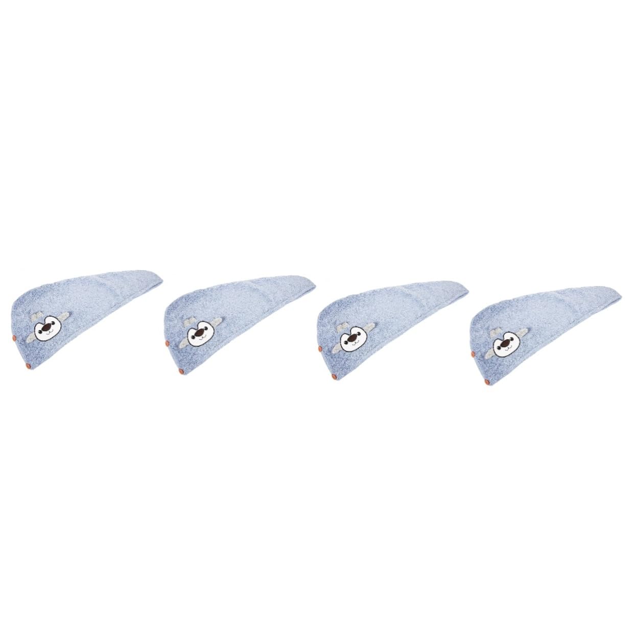 VALICLUD 4 Toallas para Secar El Cabello Gorros Absorbentes para El Cabello Gorros De Ducha para Bebés Y Mujeres Gorros De Ducha para Toallas De Fibra para Secar El Cabello