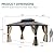 YITAHOME 12x14FT Gazebo Hardtop Double Roof Canopy Outdoor with Netting and Shaded Curtains, Aluminum Frame Polycarbonate Hardtop Garden Tent for Patio, Backyard, Deck and Lawns, Brown