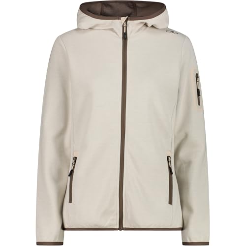 Veste hoodie CMP femme cream : le confort doux pour vos sorties outdoor