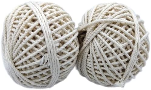 Cotton Piping Thread Dori (Pack of 2 Bundles) Off White Color | Used for Piping in Dresses, Pillow Covers, Clothes, Sewing, Stitching, Alteration, Quilting | Home & Office Purpose