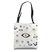 Evil Eye Yellow Indigo Blue Teal Tote Bag