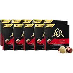 L'Or Espresso Café Splendente Intensidad 7 - Nespresso Cápsulas de café de aluminio compatibles - 10 paquetes de 20 cápsulas (200 bebidas)