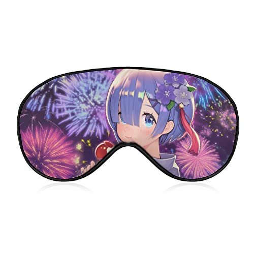 Reゼロから始める異世界生活 (5) アイマスク シルク 睡眠用 夏用 洗える アイピロー 目隠し 寝る時マスク スリープマスク 目のケア ふわふわ素材 快眠 快眠 軽量 安眠遮光 旅行用 長さが調節できる