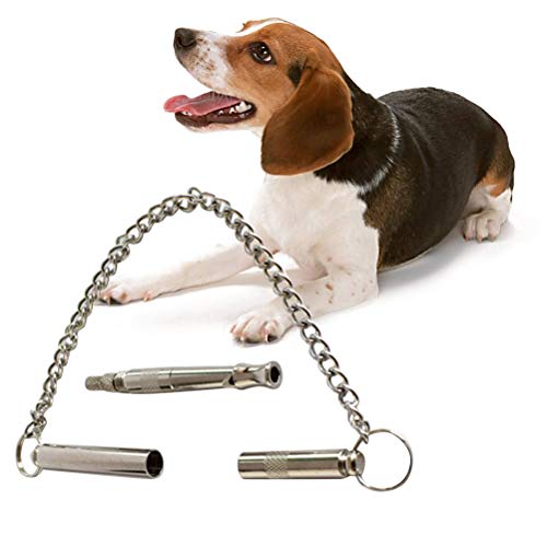 Apito para cães POPETPOP para parar de latir controle de frequência ajustável, ferramenta de treinam
