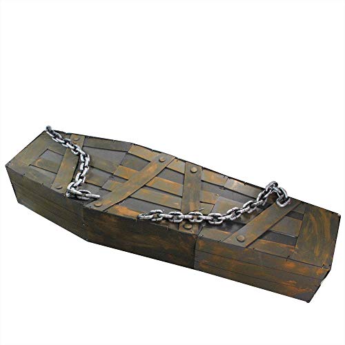 Northlight Animated Motion Activated Chained Shaking Coffin Halloween Decoration - 63