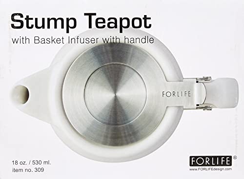 Image of Forlife Stump Teapot 530 mL, Lime, Ceramic