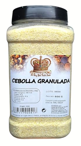 Cebolla Granulada 600 gr - Cebolla en polvo - El Rey del Fruto Seco