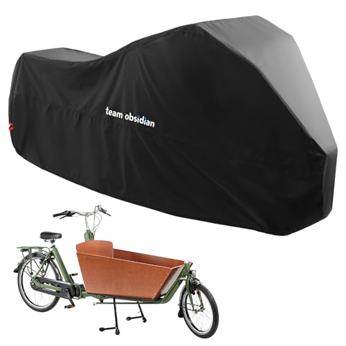 Team Obsidian 600D Cargo Bike Cover