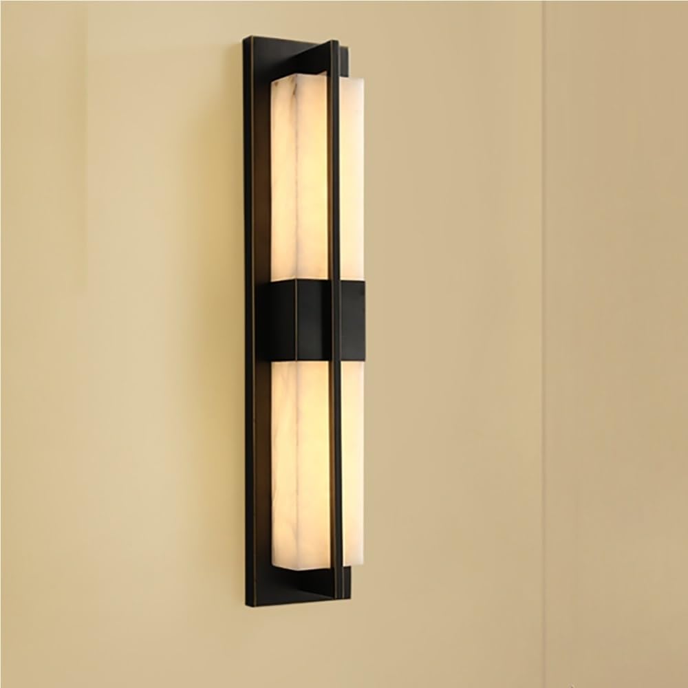 Kinkiety Wewnętrzne Led Do Łazienki, Vintage, Marmurowe, Mosiężne, Metalowe, 24 W, Ściemnialne, Do Sypialni, Zagłówek Nocny, Salon/Orange, Murzyn, Murzyn