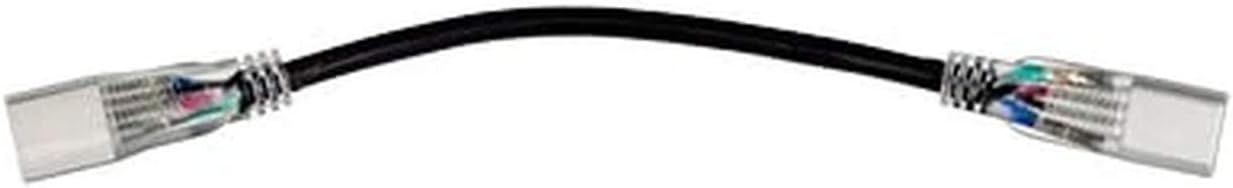 125 Volt RGB LED Strip Light Female to Female Extension - 6 inches - White