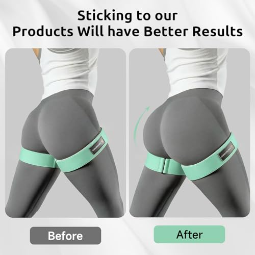 Image of MANUEKLEAR Non-Slip Blood Flow Restriction Bands for Thighs, BFR Booty Bands for Women Glutes Leg, Adjustable Occlusion Thigh Bands for Workout Leg & Hip