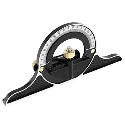 Regla ajustable 3 en 1 con goniómetro 180° NSUQOA miniatura 4