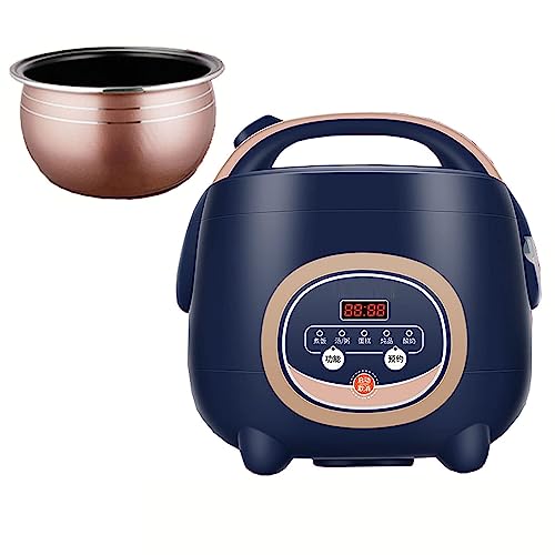 Mini olla arrocera, capacidad de 1,8 a 5 litros, olla interior antiadherente, reserva de 24 horas para cocinar arroz y verduras saludables, ideal para 1-8 personas