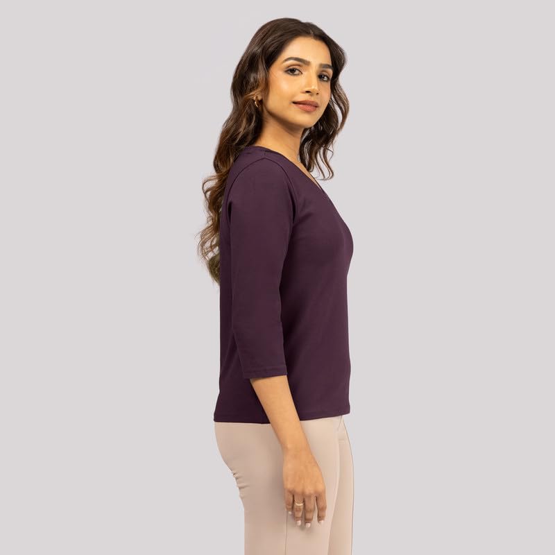 Image of BlissClub Women's Cotton Blend Regular fit T-Shirt