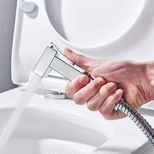Robinet de bidet chromé contre les irritations avec douchette de toilette à main